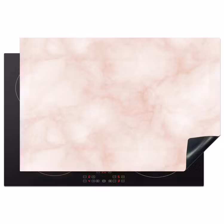 Inductie beschermer - Roze - Marmer - Crème — 2
