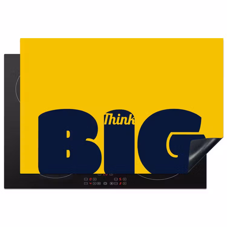 Inductie beschermer - Geel - Think big - Grafisch — 2