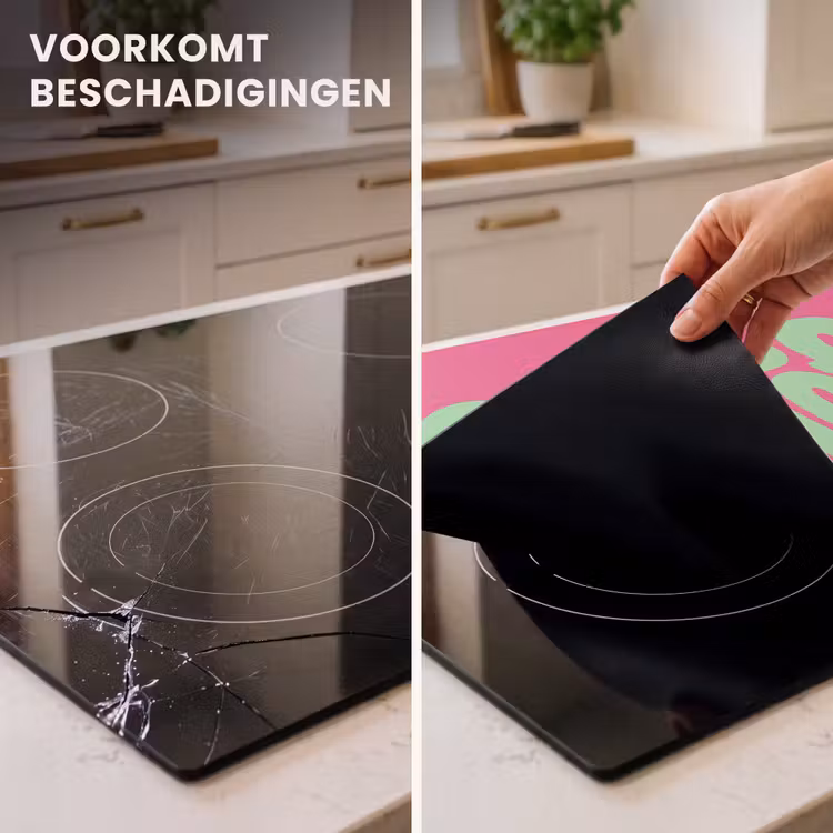 Inductie beschermer - Grateful - Groen - Grafisch - Vloeiend — 1