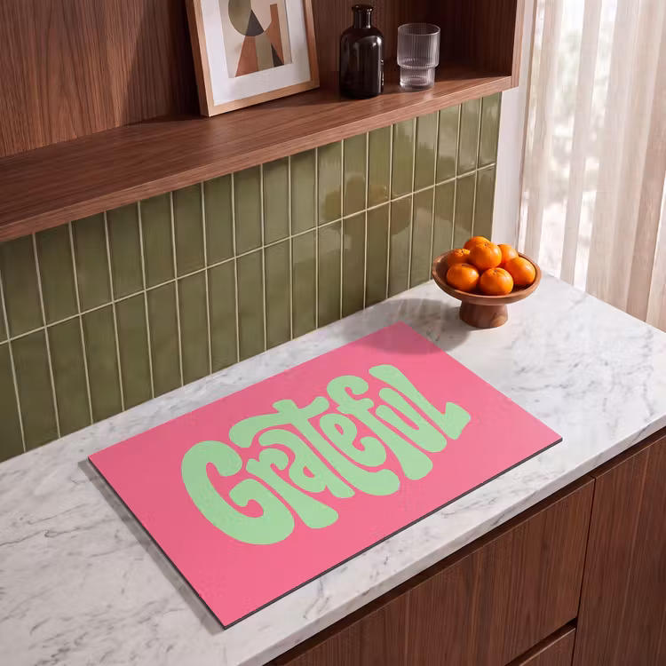 Inductie beschermer - Grateful - Groen - Grafisch - Vloeiend — 4