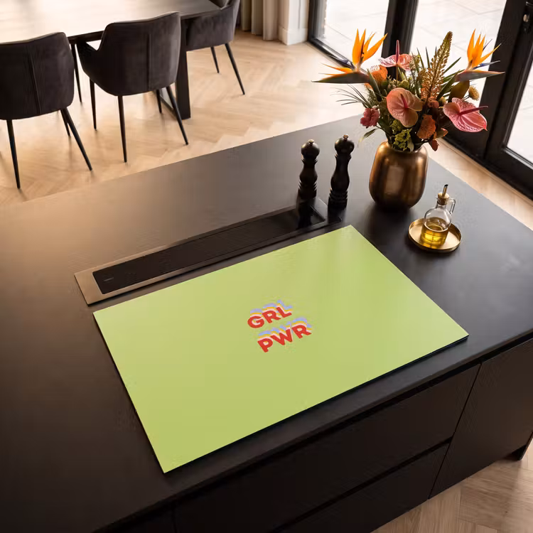 Inductie beschermer - Grl pwr - Groen - Rood - 3D — 3