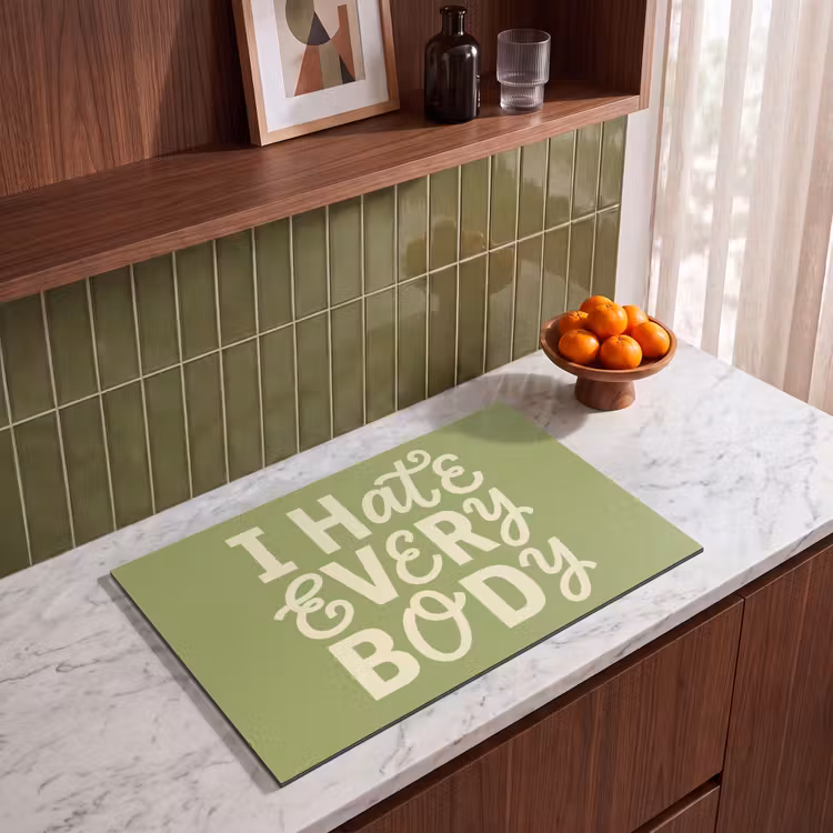 Inductie beschermer - I hate everybody - Groen - Retro — 4