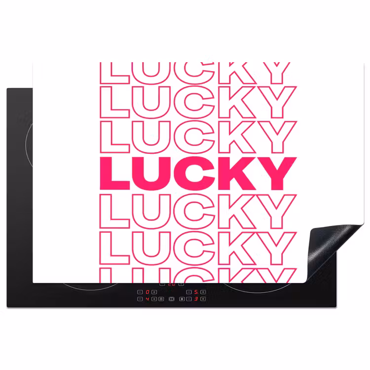 Inductie beschermer - Lucky - Roze - Patroon — 2