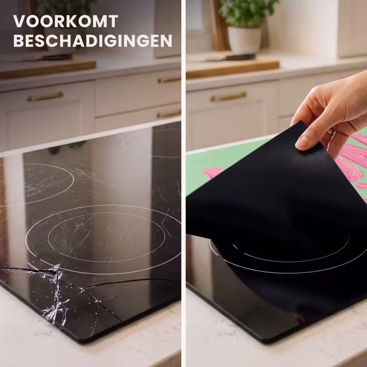 Inductie beschermer - Mon cheri - Groen - Roze — 2