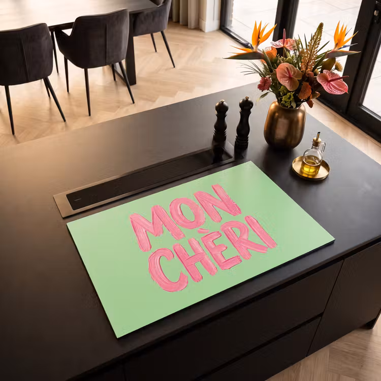 Inductie beschermer - Mon cheri - Groen - Roze — 3