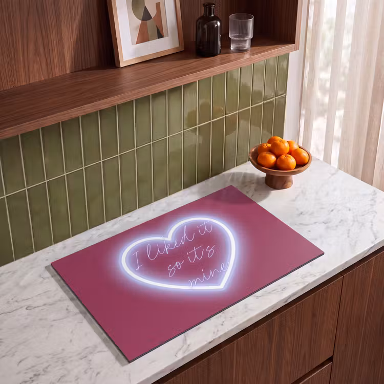 Inductie beschermer - I liked it so it's mine - Neon hart - Roze — 4