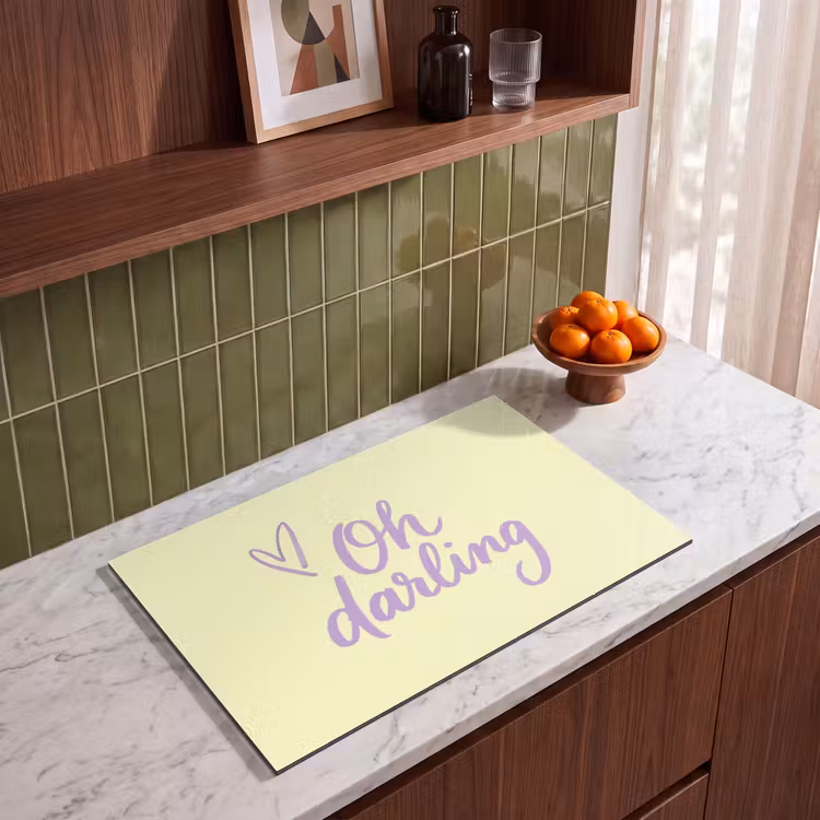 Inductie beschermer - Oh darling - Geel - Hart — 4