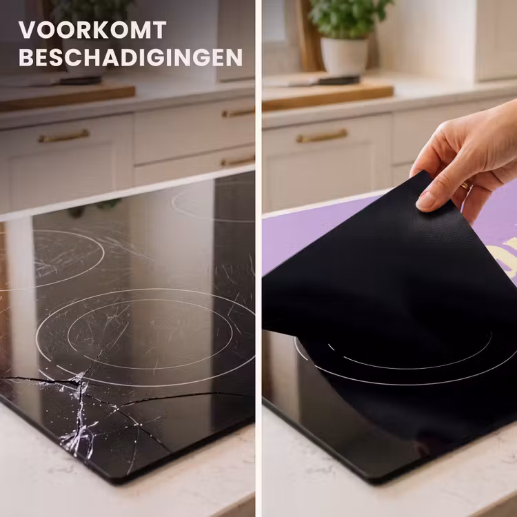 Inductie beschermer - Oh darling - Hart - Paars — 2
