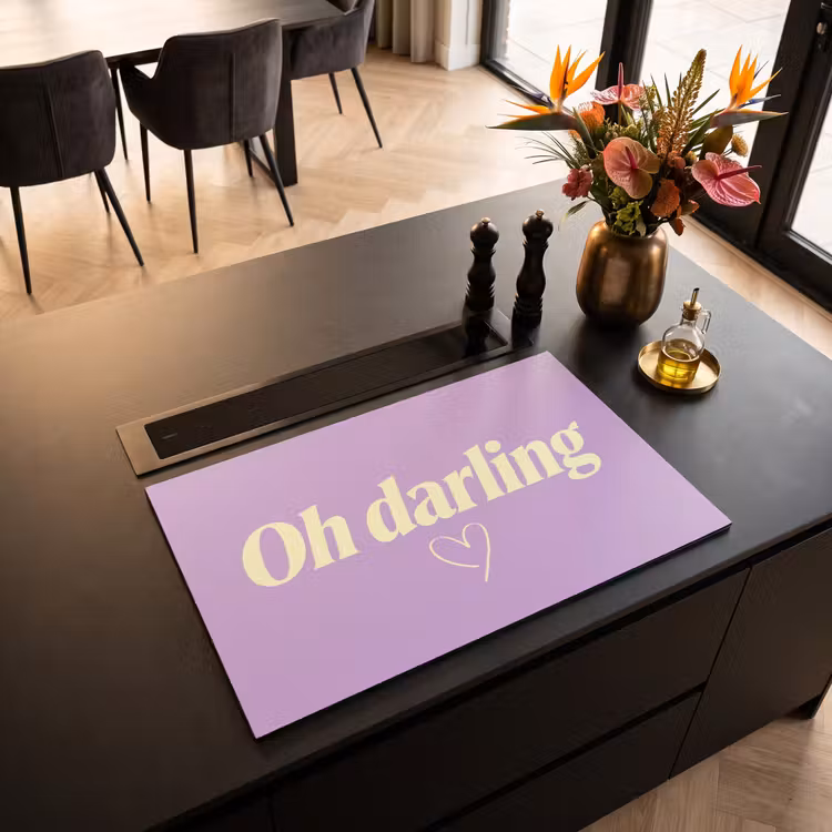 Inductie beschermer - Oh darling - Hart - Paars — 3