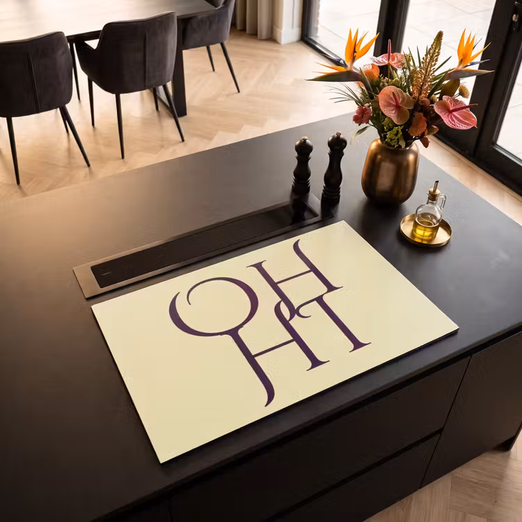 Inductie beschermer - Oh hi - Geel - Monogram — 3