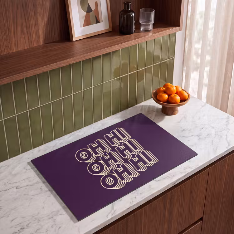 Inductie beschermer - Oh hi - Paars - 3D — 4