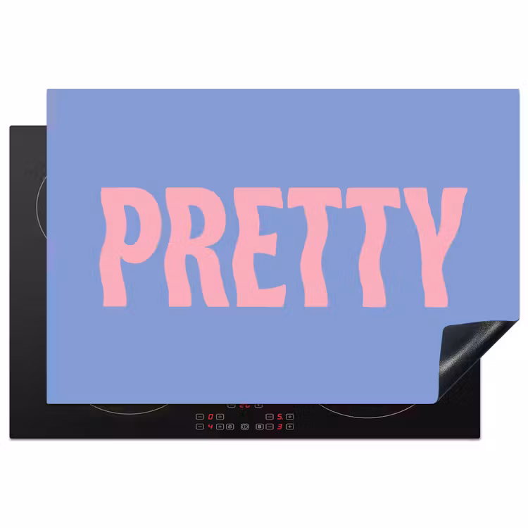 Inductie beschermer - Pretty - Roze - Blauw - Golvend — 2