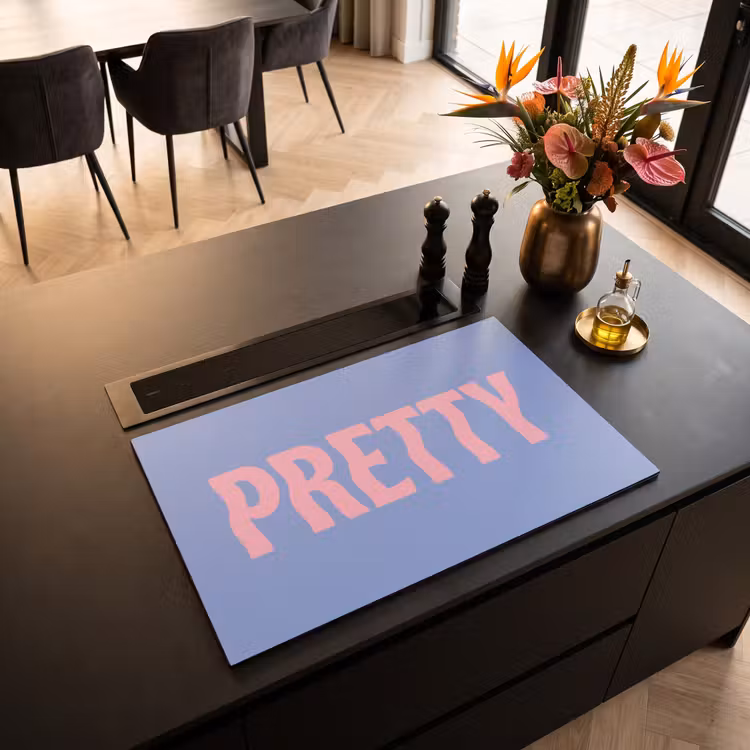 Inductie beschermer - Pretty - Roze - Blauw - Golvend — 3