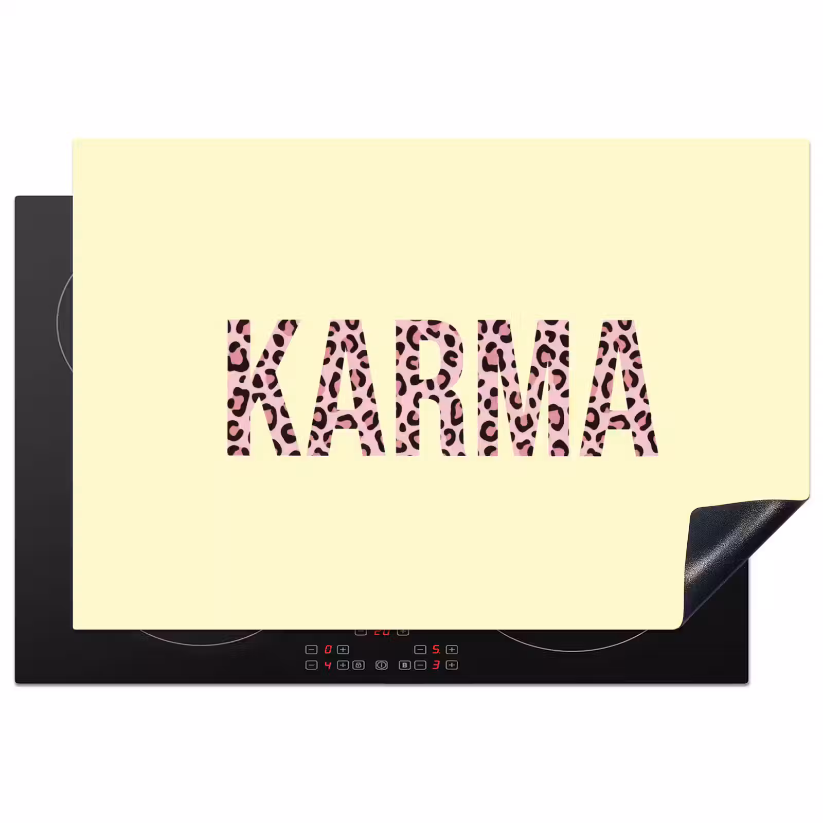 Inductie beschermer - Karma - Luipaardprint - Geel — 1