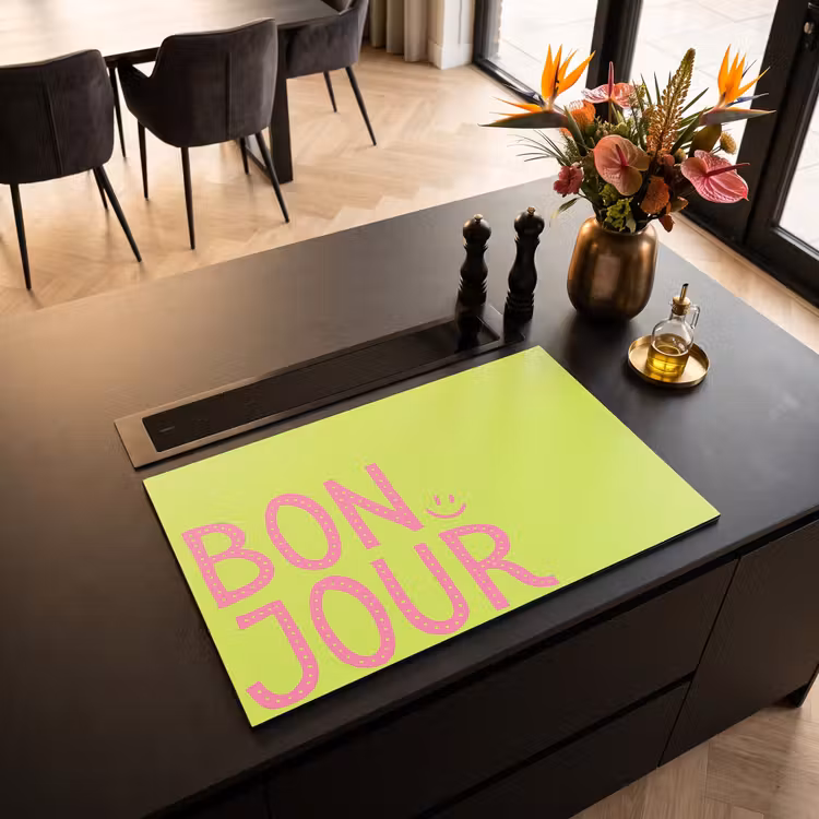 Inductie beschermer - Groen - Smiley - Bonjour - Roze — 3