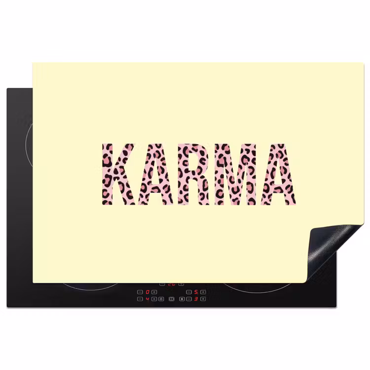 Inductie beschermer - Karma - Luipaardprint - Geel — 1