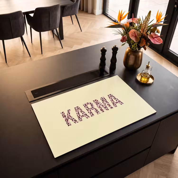 Inductie beschermer - Karma - Luipaardprint - Geel — 3