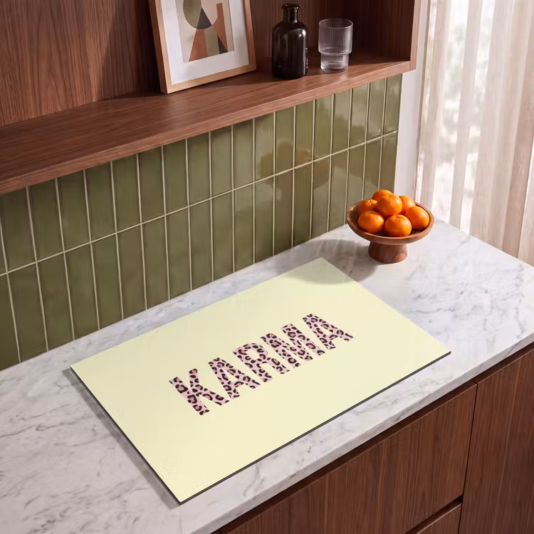 Inductie beschermer - Karma - Luipaardprint - Geel — 4