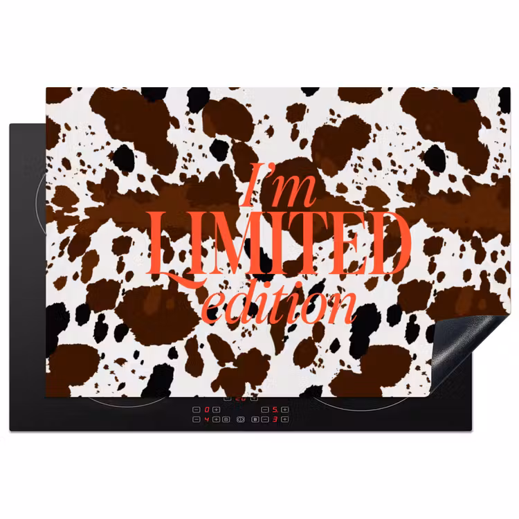 Inductie beschermer - Koeienprint - Limited edition - Rood — 2