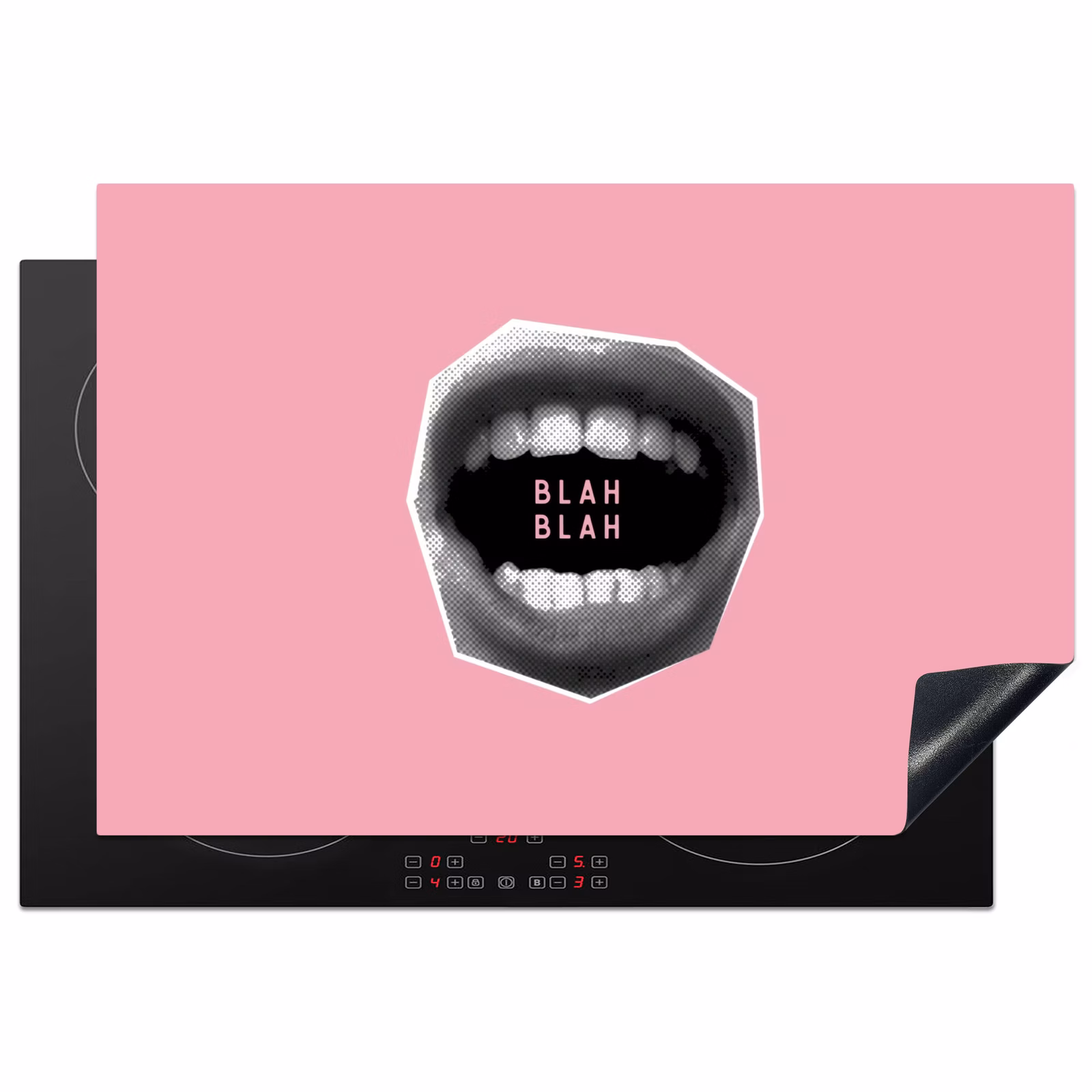 Inductie beschermer - Mond - BLAH BLAH - Roze — 1