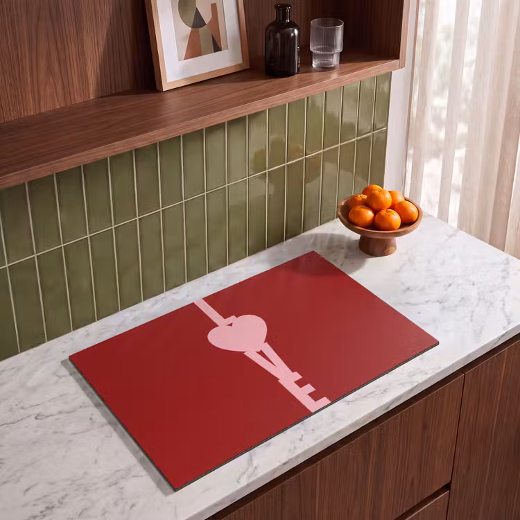 Inductie beschermer - Love - Hart - Rood — 4