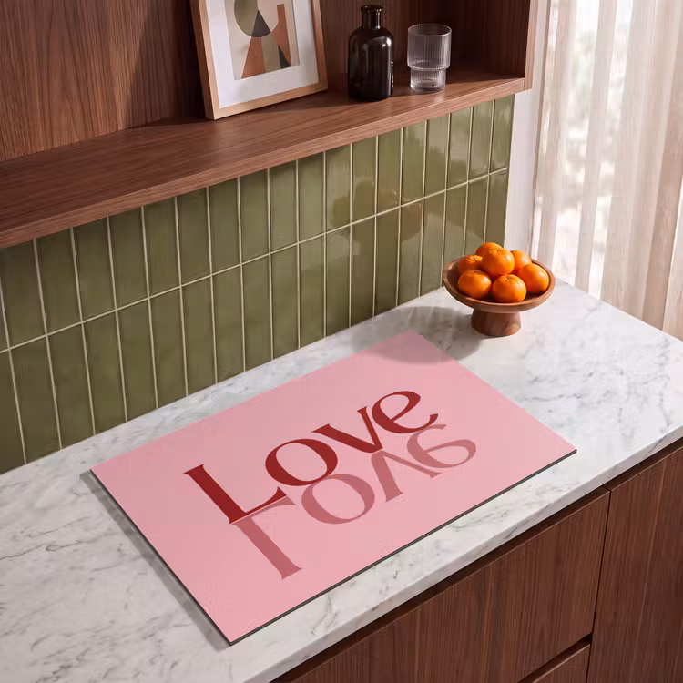 Inductie beschermer - Love - Roze - Spiegeling — 4