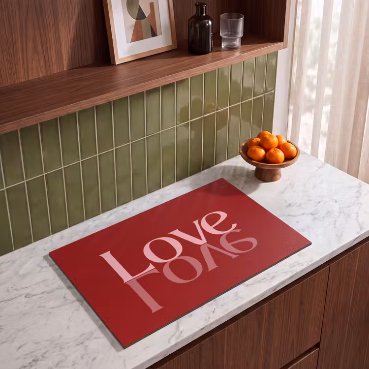 Inductie beschermer - Love - Spiegeling - Rood — 4