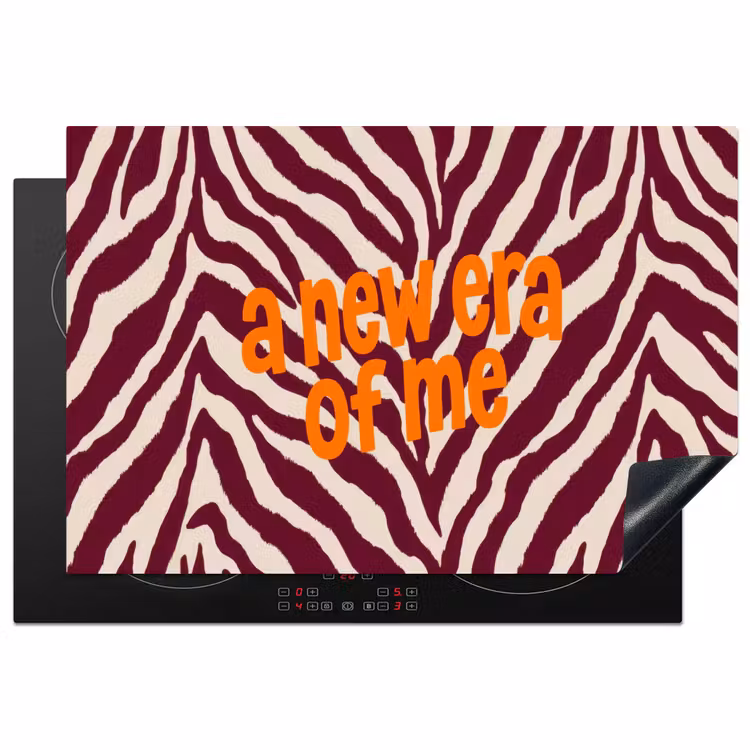 Inductie beschermer - New era - Bordeaux - Zebraprint — 2