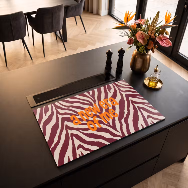 Inductie beschermer - New era - Bordeaux - Zebraprint — 3
