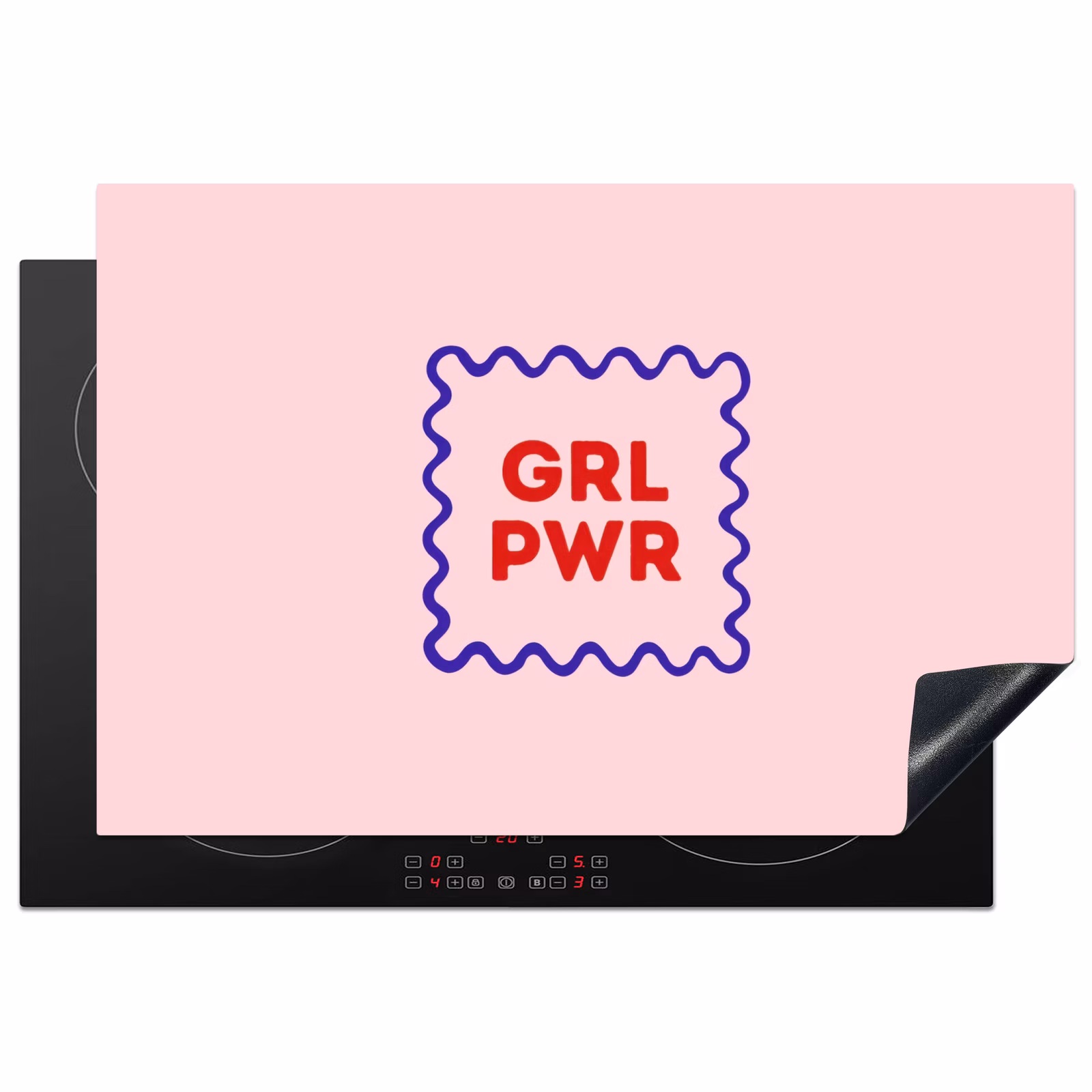 Inductie beschermer - Grl pwr - Roze - Kader — 1