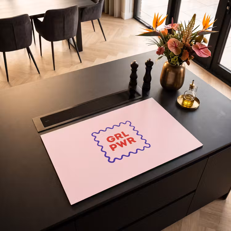 Inductie beschermer - Grl pwr - Roze - Kader — 3