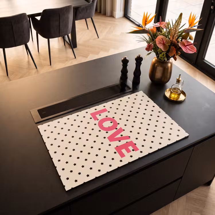 Inductie beschermer - Love - Stippen - Roze — 3