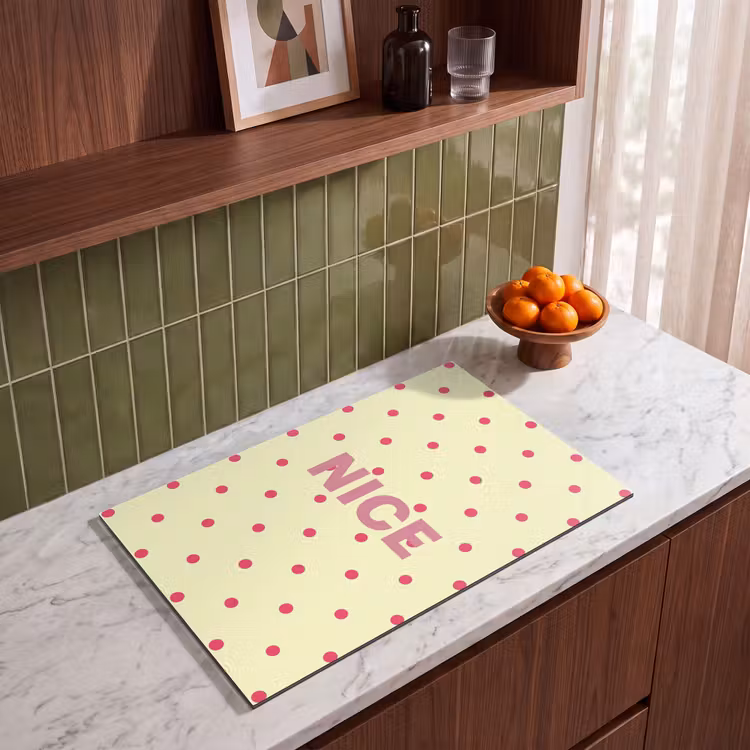 Inductie beschermer - Nice - Stippen - Roze - Geel — 4