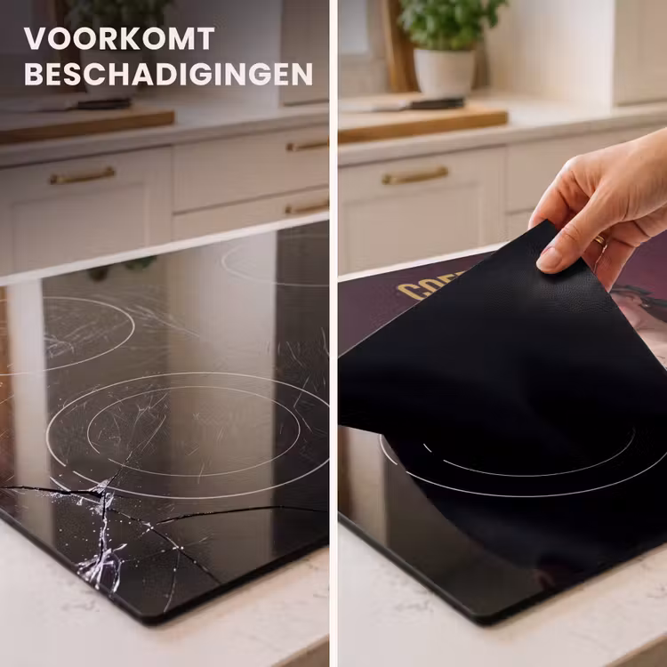 Inductie beschermer - Koffie - Vrouw - Middelvinger — 2