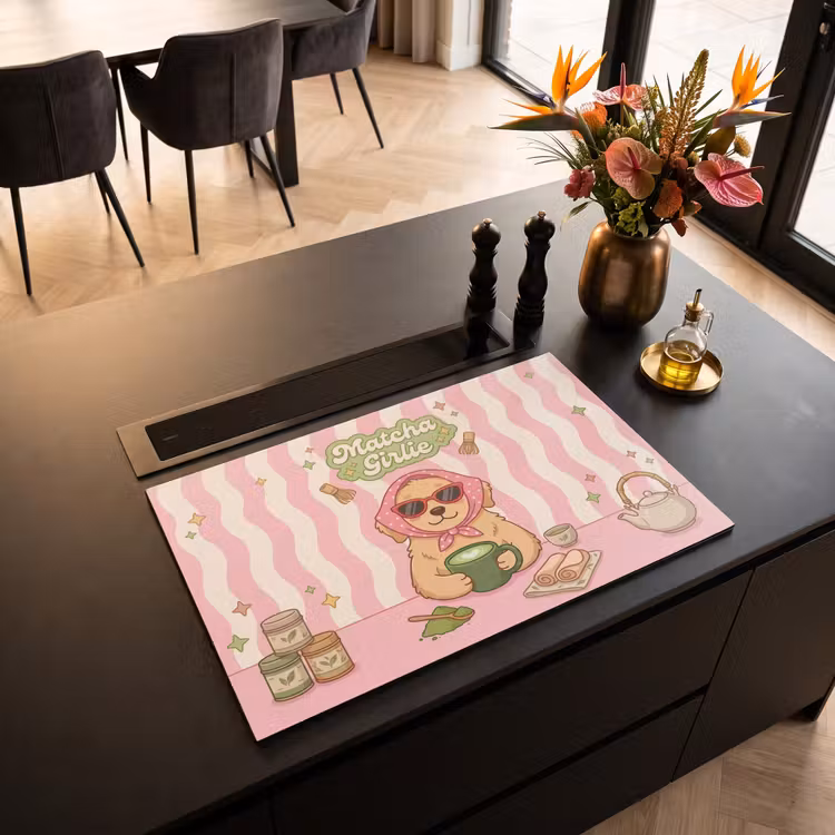Inductie beschermer - Matcha - Hond - Roze - Groen — 3