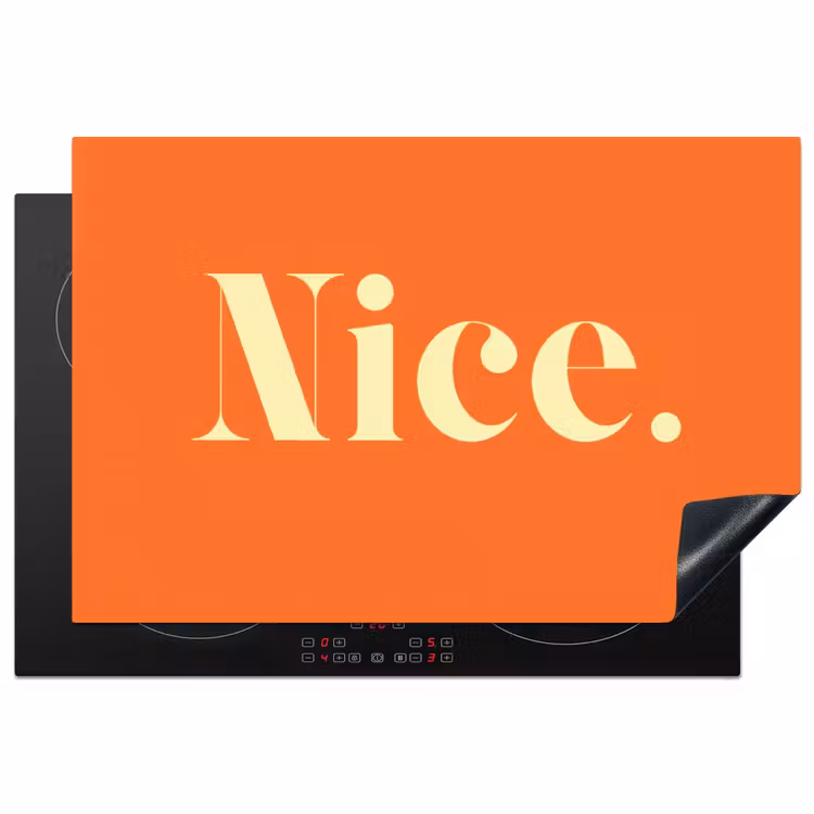 Inductie beschermer - Oranje - Gebroken wit - Nice — 1