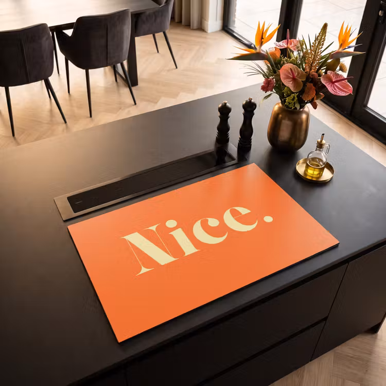 Inductie beschermer - Oranje - Gebroken wit - Nice — 3