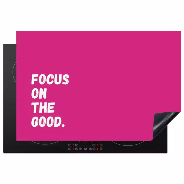 Inductie beschermer - Focus on the good - Roze - Simple — 1