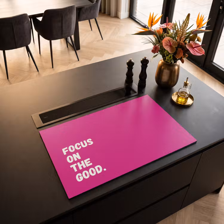 Inductie beschermer - Focus on the good - Roze - Simple — 3
