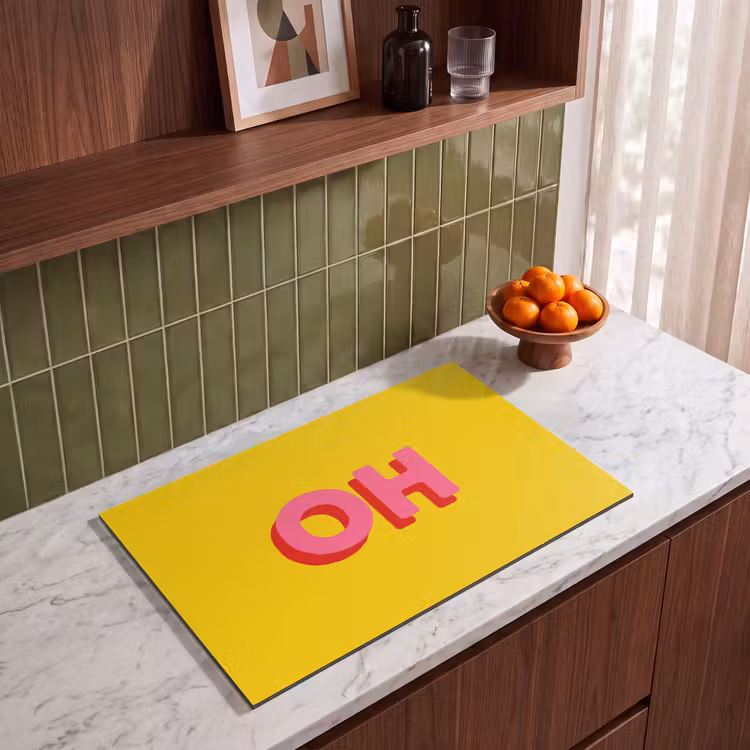 Inductie beschermer - Geel - Roze - Oh - 3D — 4