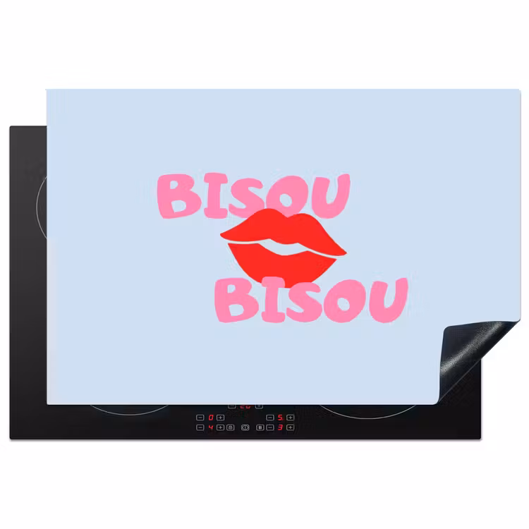 Inductie beschermer - Lippen - Bisou - Blauw — 1