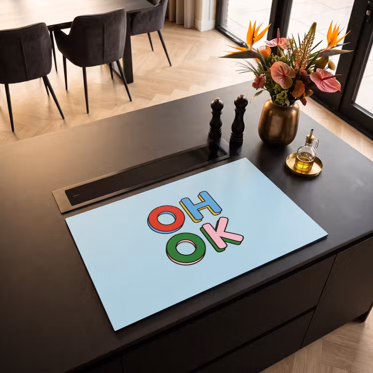 Inductie beschermer - Oh ok - Blauw - Kleurrijk — 3