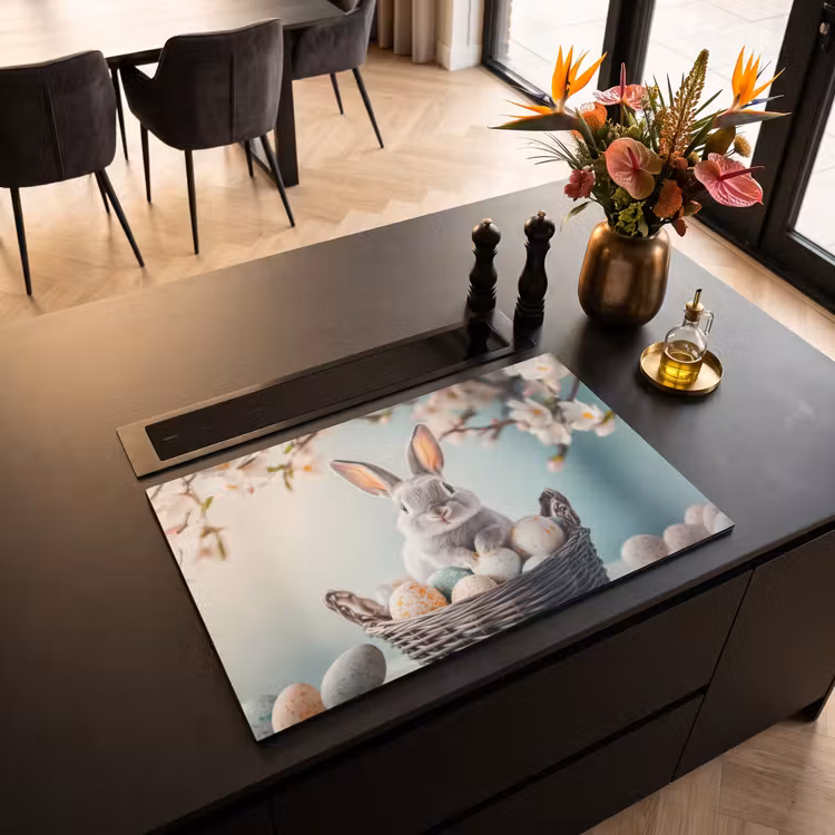 Inductie beschermer - Konijn - Eieren - Mand — 3