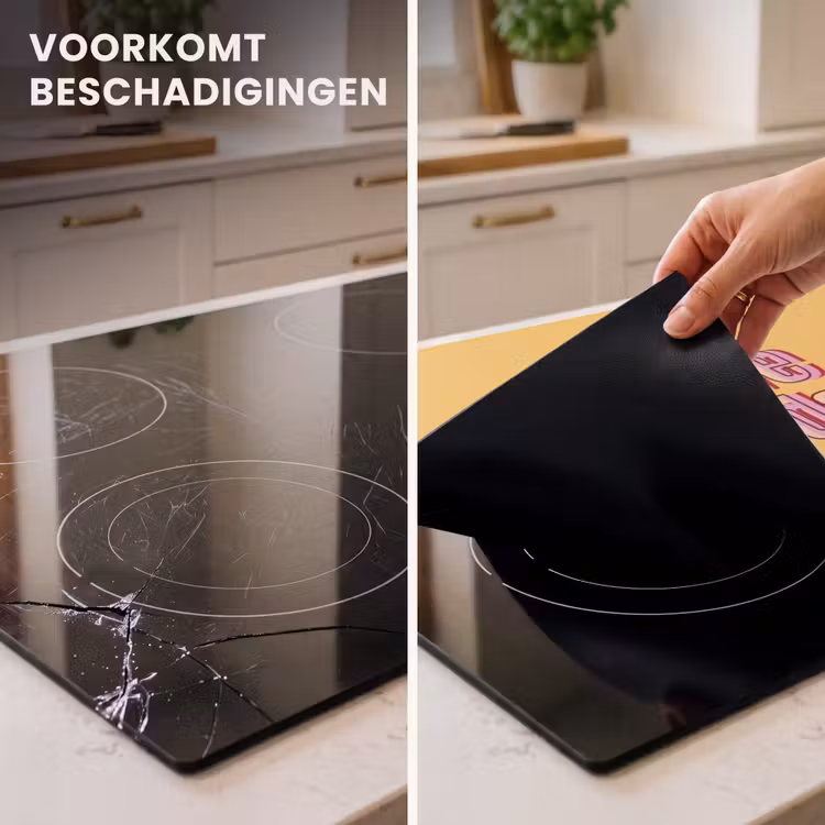 Inductie beschermer - Love yourself - Roze - Geel — 2