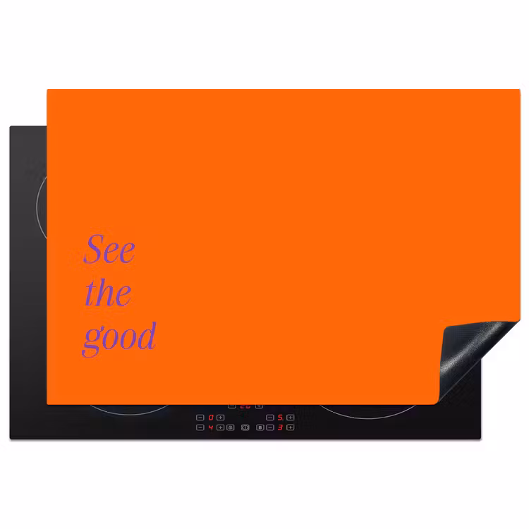 Inductie beschermer - See te good - Paars - Oranje — 1
