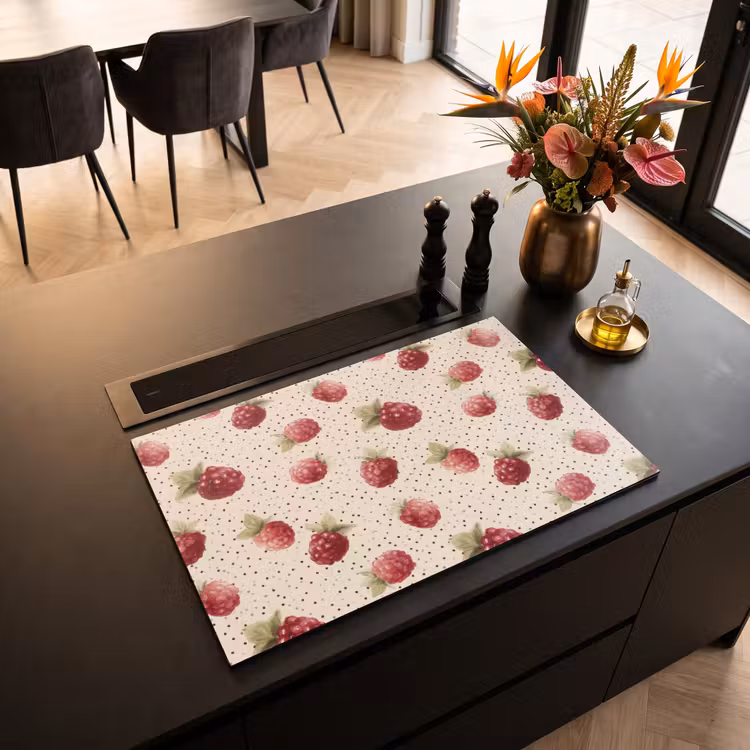 Inductie beschermer - Framboos - Stippen - Rood — 3