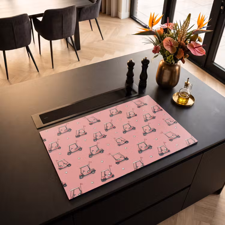 Inductie beschermer - Golfkar - Retro - Roze — 3