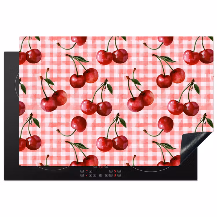 Inductie beschermer - Kersen - Blokken - Rood — 1