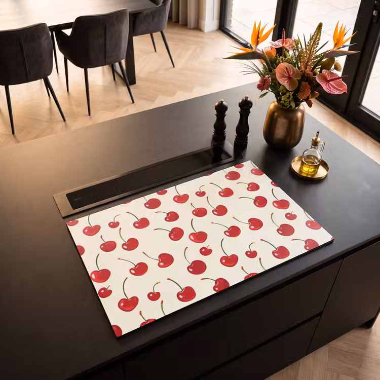 Inductie beschermer - Kersen - Minimalistisch - Rood — 3