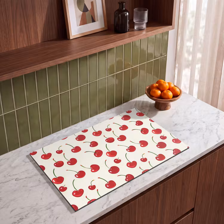 Inductie beschermer - Kersen - Minimalistisch - Rood — 4